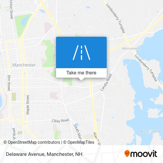 Mapa de Delaware Avenue