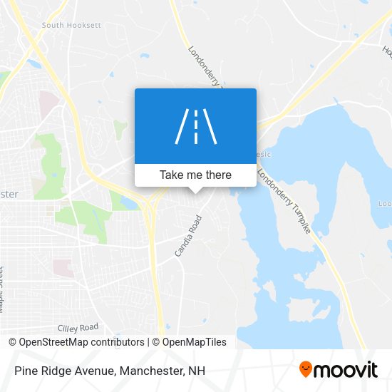 Pine Ridge Avenue map