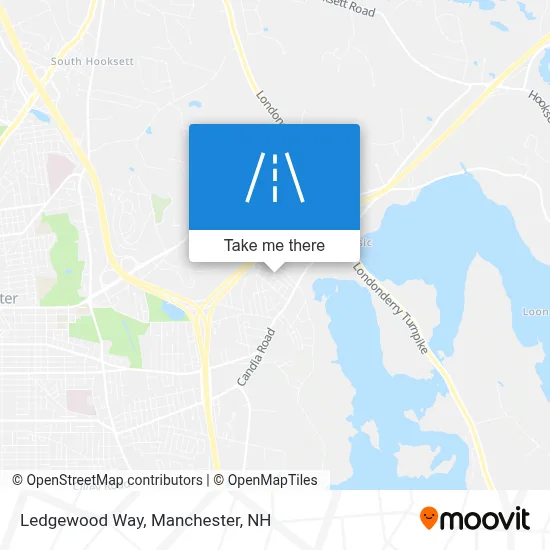 Ledgewood Way map