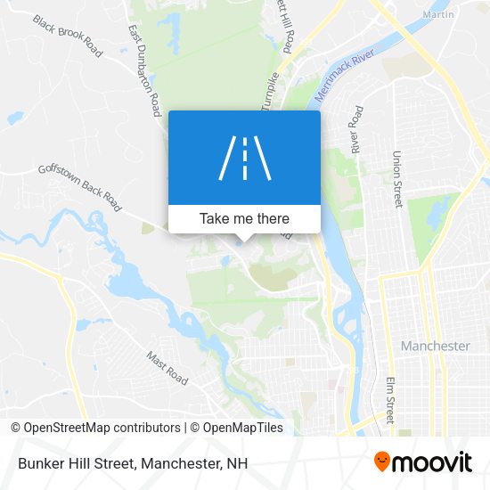 Mapa de Bunker Hill Street
