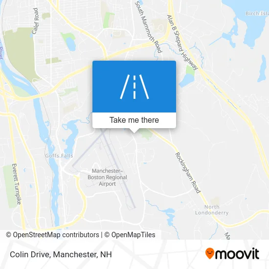 Colin Drive map