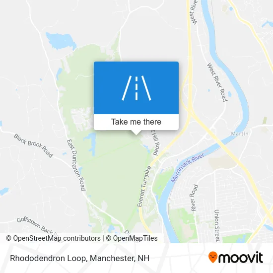 Rhododendron Loop map