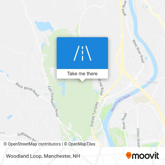 Woodland Loop map