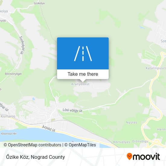 Őzike Köz map
