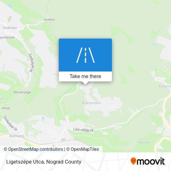 Ligetszépe Utca map