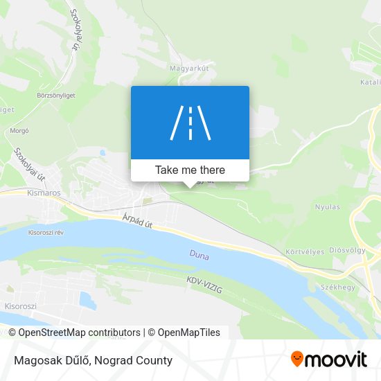 Magosak Dűlő map