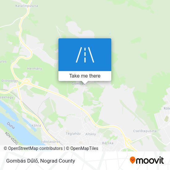 Gombás Dűlő map