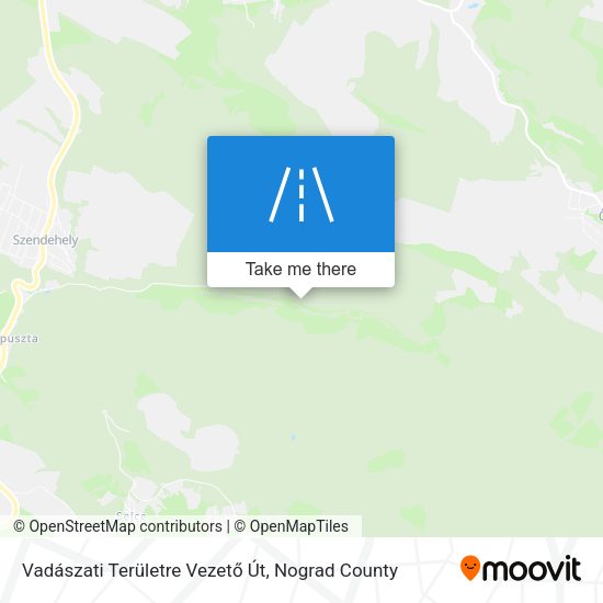 Vadászati Területre Vezető Út map
