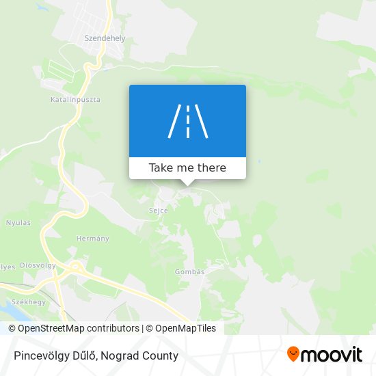Pincevölgy Dűlő map