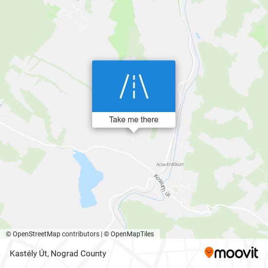 Kastély Út map