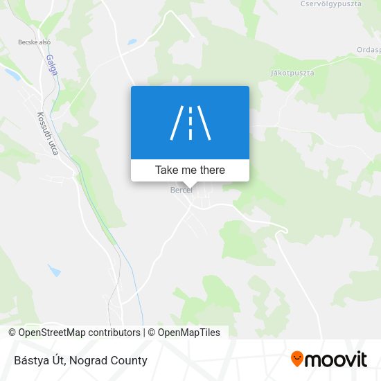 Bástya Út map
