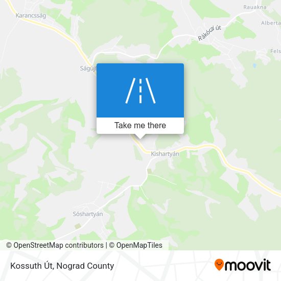 Kossuth Út map