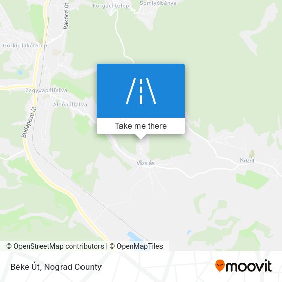 Béke Út map