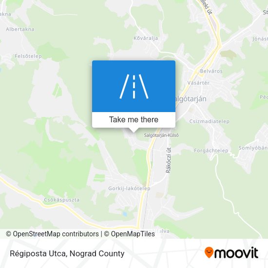 Régiposta Utca map