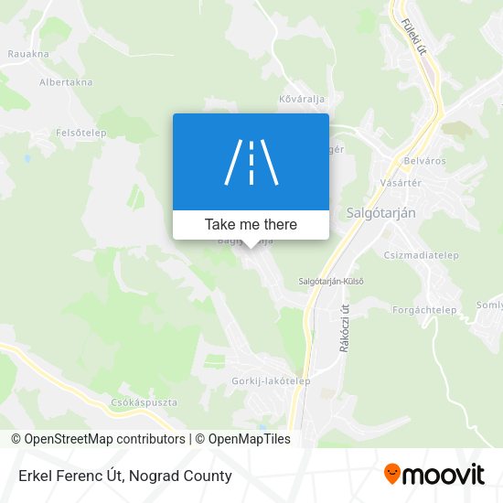 Erkel Ferenc Út map