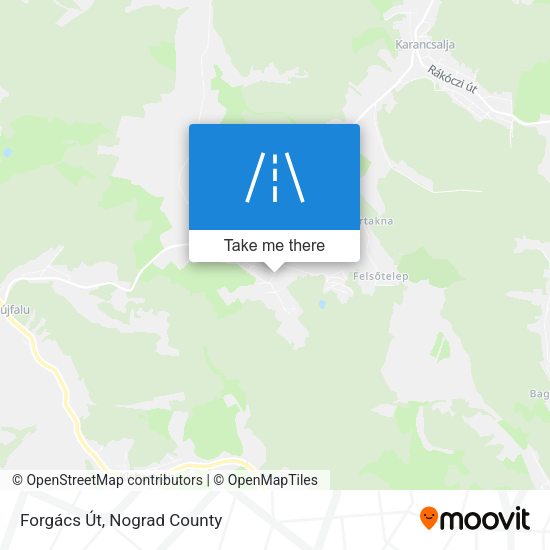 Forgács Út map