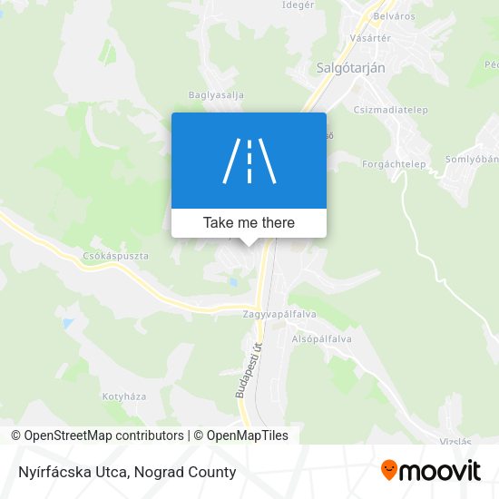 Nyírfácska Utca map