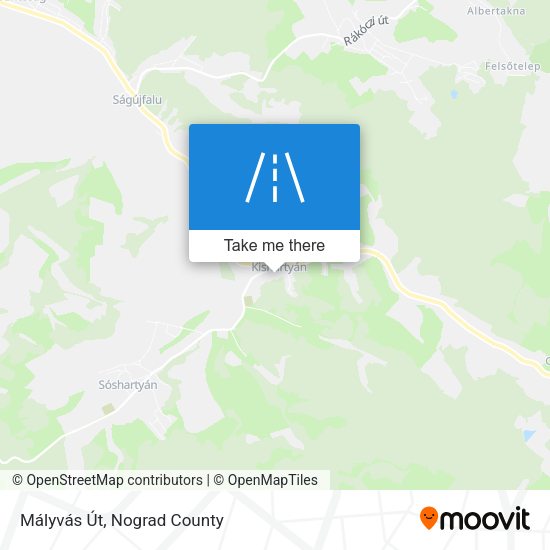 Mályvás Út map