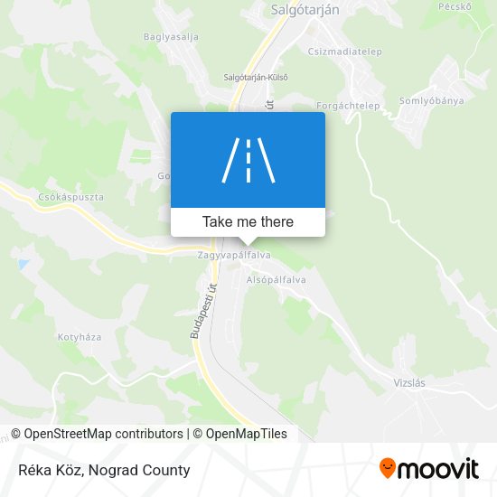 Réka Köz map