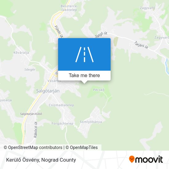 Kerülő Ösvény map