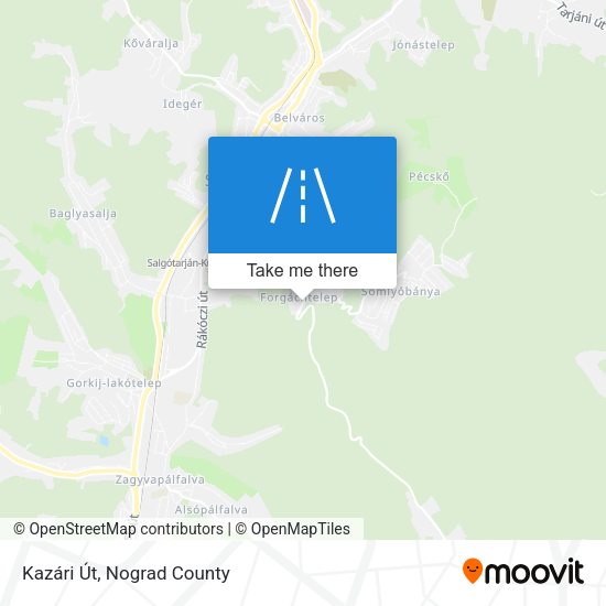 Kazári Út map