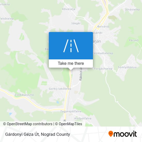Gárdonyi Géza Út map