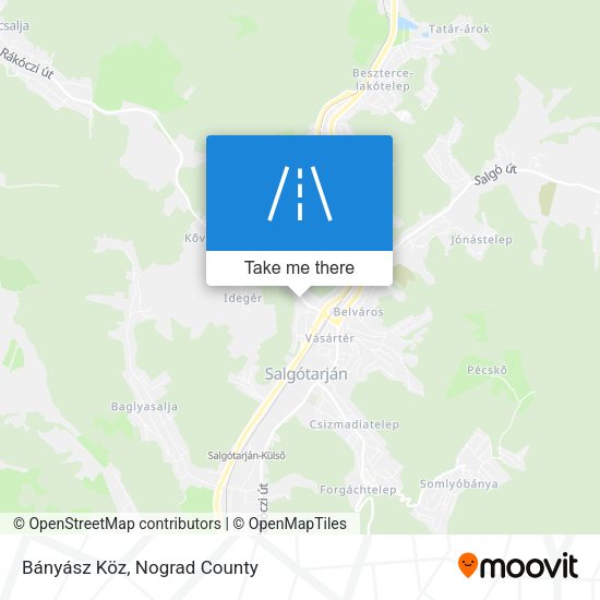 Bányász Köz map