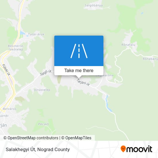 Salakhegyi Út map