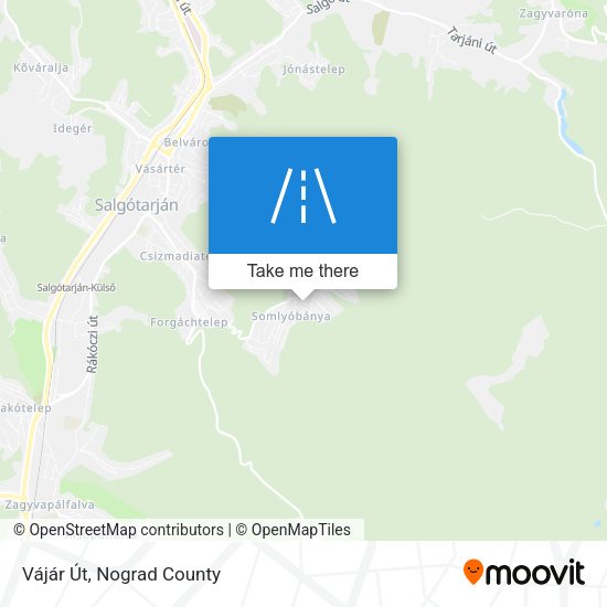 Vájár Út map