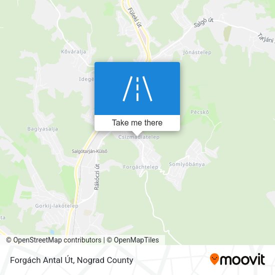 Forgách Antal Út map