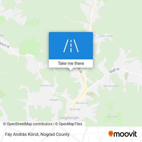 Fáy András Körút map