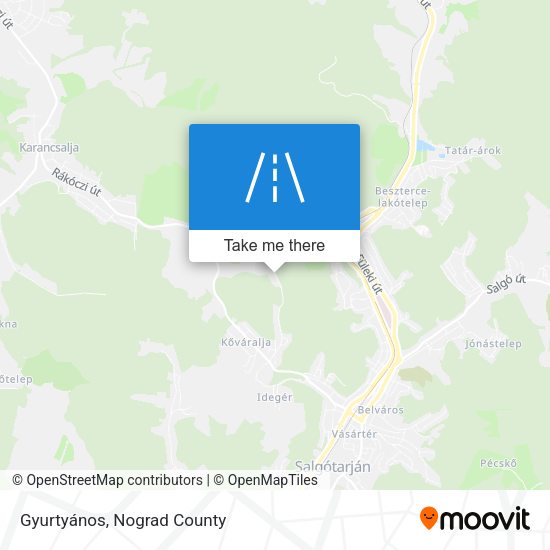Gyurtyános map