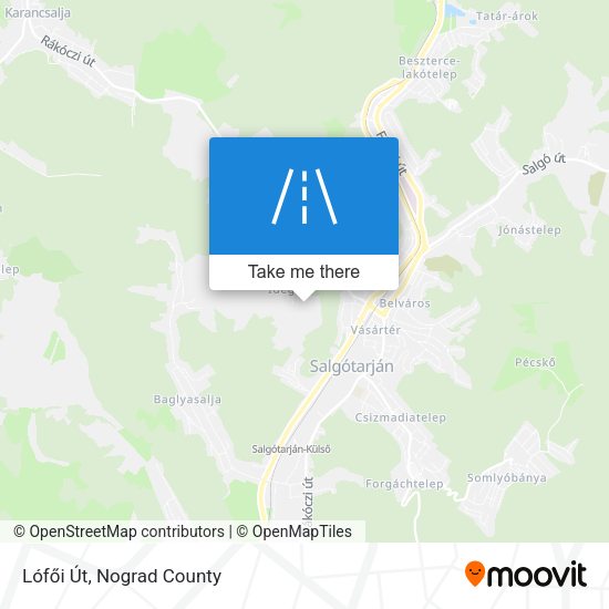 Lófői Út map