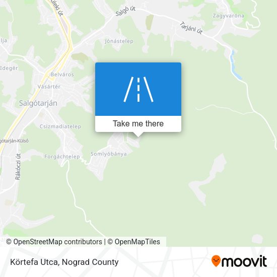 Körtefa Utca map