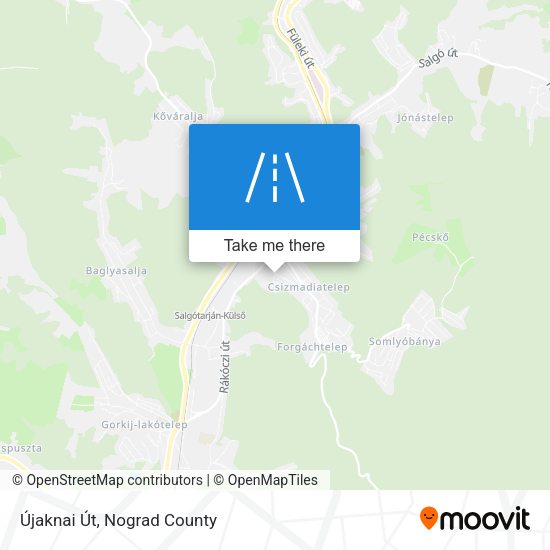 Újaknai Út map