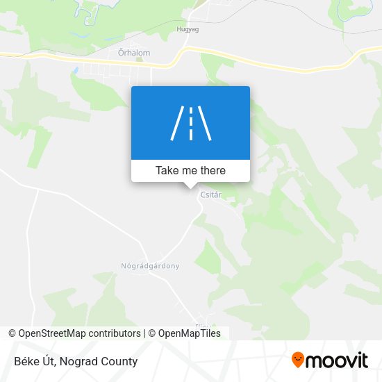 Béke Út map