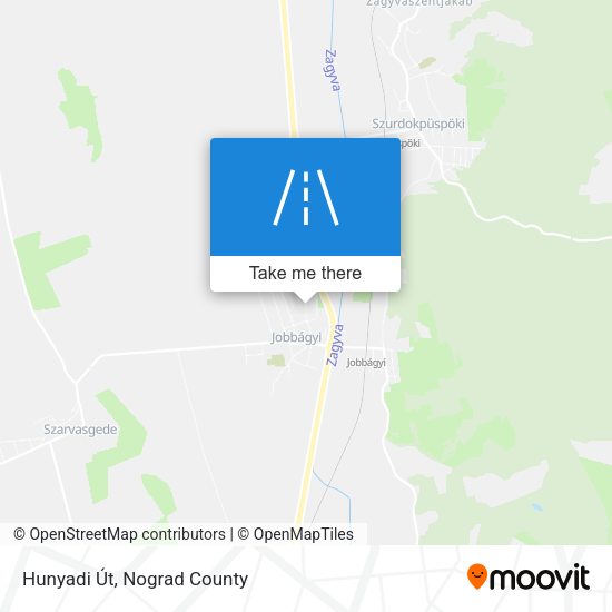 Hunyadi Út map