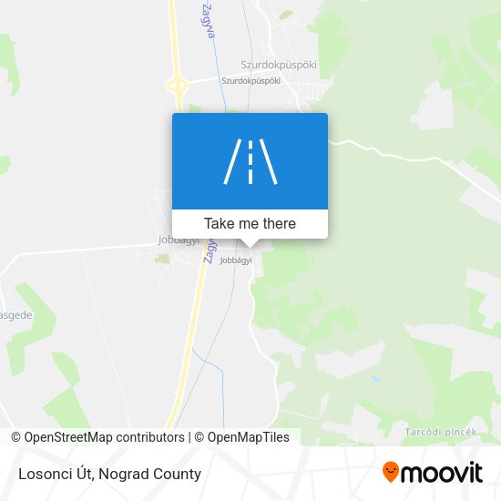 Losonci Út map
