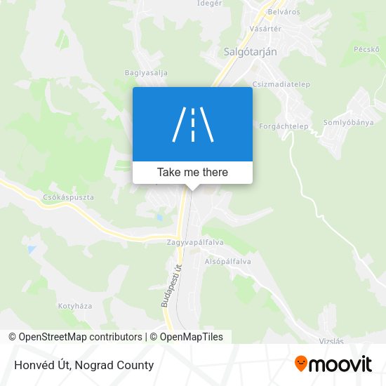Honvéd Út map