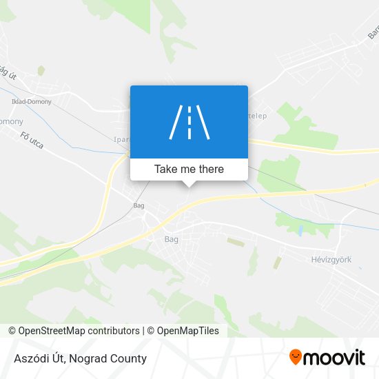 Aszódi Út map