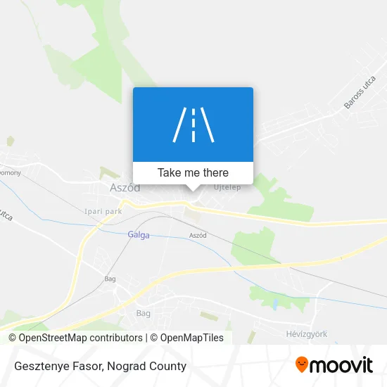 Gesztenye Fasor map