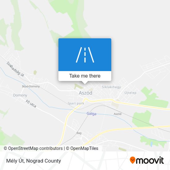 Mély Út map