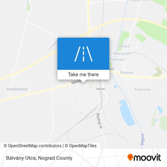 Bálvány Utca map