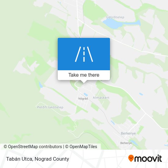 Tabán Utca map