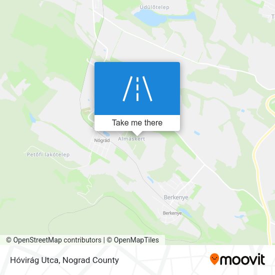 Hóvirág Utca map