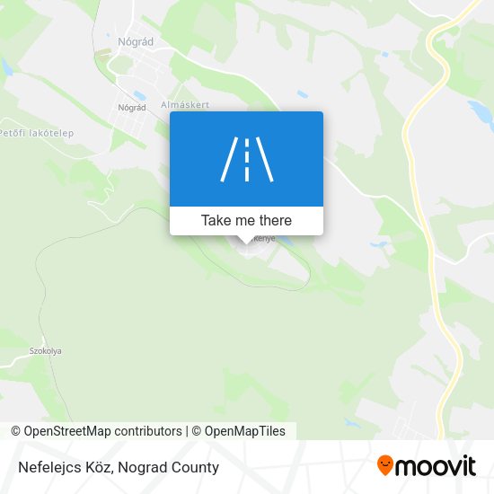 Nefelejcs Köz map
