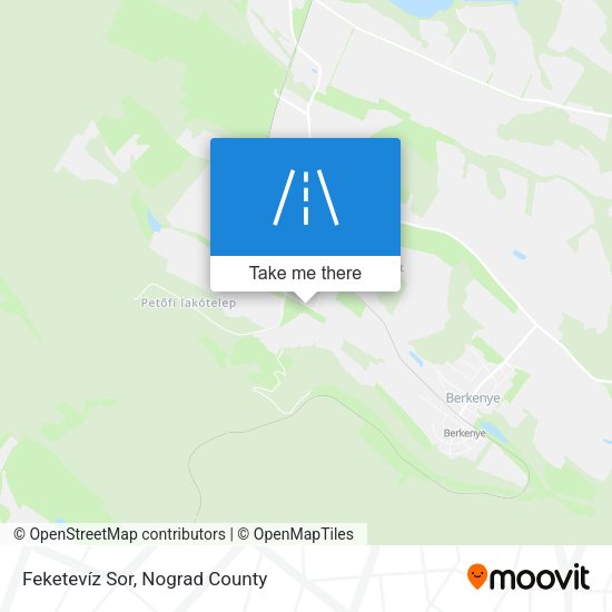 Feketevíz Sor map