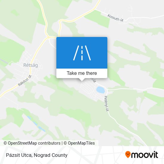 Pázsit Utca map