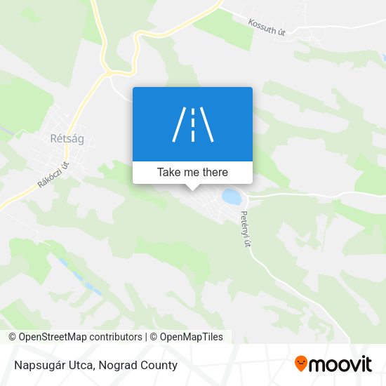 Napsugár Utca map