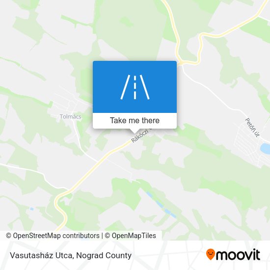 Vasutasház Utca map